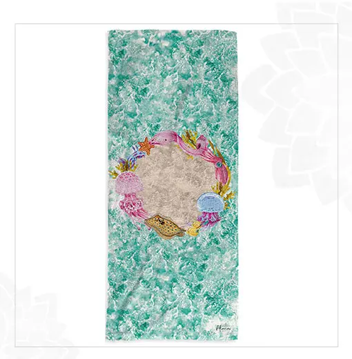 MAGIC CORAL BEACH TOWEL