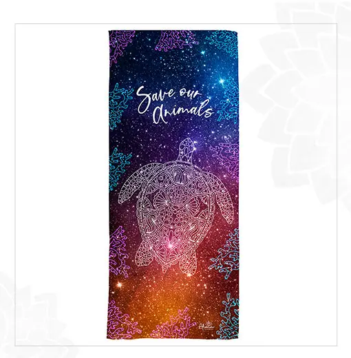 ECO-FRIENDLY GALAXY TOURTLE TOWEL