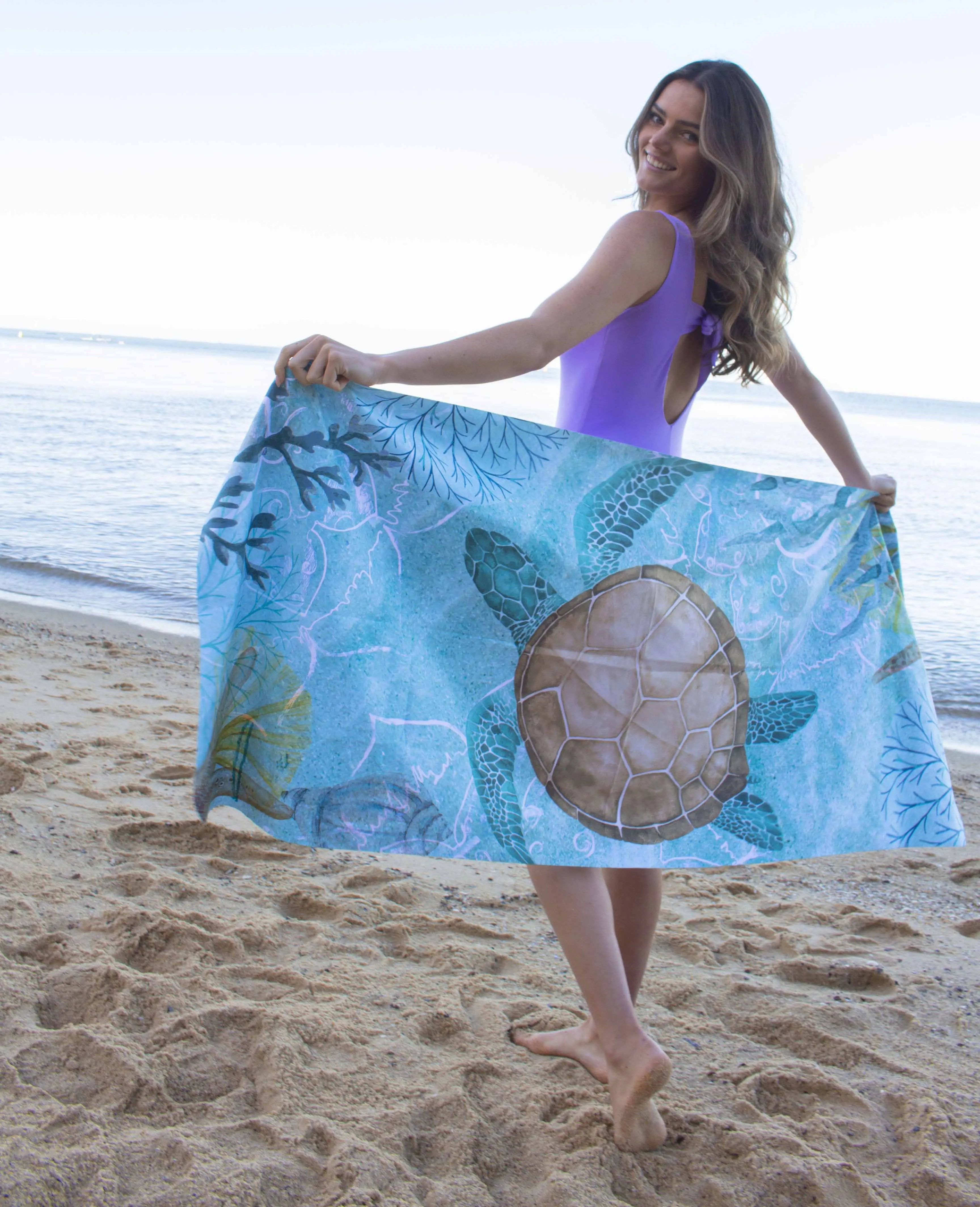 ECO-FRIENDLY SEA TOURTLE TOWEL