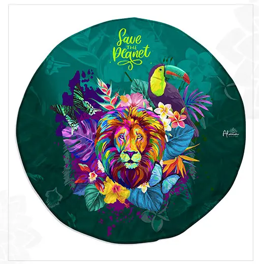 ROUND MAT ANIMAL JUNGLE